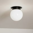 thumbnail image 5 of 52586BK Kichler Lighting Albers - 1 Light Flush Mount-8.5 Inches Tall and 8 Inches Wide-Black Finish, 5 of 6