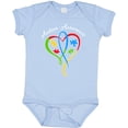 thumbnail image 3 of Inktastic Autism Awareness Heart Ribbon and Puzzle Pieces Boys or Girls Baby Bodysuit, 3 of 5