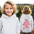 thumbnail image 3 of Generic Girls Children Fall Letter Print Long Sleeved Hooded Hundred Sports Sweater for Toddler Boys Girls Comfortable Autumn Winter Clothes for Holiday Christmas Party（12-18 Months White）, 3 of 4