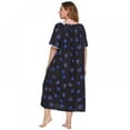 thumbnail image 3 of PENGXIANG Robe de Maison Longue à Imprimé Mixte pour Femmes Grande Taille Ou Chemise de Nuit TG-4TG, 3 of 6