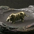 thumbnail image 5 of Brass Solid Yak Figurine Small Statue Home Ornament Figurines Collectibles, 5 of 5