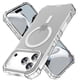 thumbnail image 1 of For iPhone 17 Pro Max Case Compatible with MagSafe Small Wavy Edge PC + TPU Phone Cover - Rose, 1 of 5