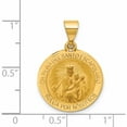 thumbnail image 3 of 14K Yellow Gold Hollow Round Spanish Escapulario Reversible Medal (25 X 18.25) Made In United States -Jewelry By Sweet Pea, 3 of 7