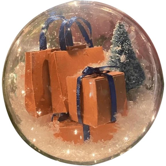 FYBTO New Funny Ornament, Mini Packages Ornament, Christmas Mini Express Box Ornament Tree Decorations, Christmas Balls Home Office Xmas Halloween Decorations-0621