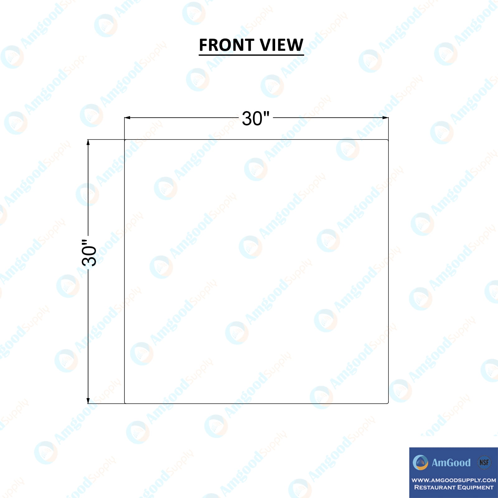 30 in. x 30 in. Stainless Steel Flat Panel Backsplash