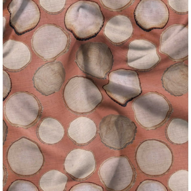 Soimoi Georgette Viscose Fabric Shells Ocean Printed Craft Fabric by the Yard 42 Inch Wide