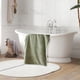 thumbnail image 4 of 1pc Toalla de baño de terciopelo, Absorbente, Secado de Cabello, Toalla de Playa, Patrón a Rayas, Extra gruesa y grande, Secado rápido, 70*135cm, Verde Matcha, 4 of 5