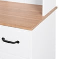 thumbnail image 4 of Yesurprise Storage Cabinet MDF Cabinet with Doors Shelf Drawers Tall Free Standing Cabinet for Entryway Living Room Home, 4 of 8