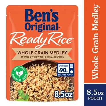 Ben's Original Ready Rice Whole Grain Medley, Brown & Wild, 8.5 Ounce Pouch