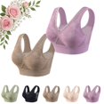 thumbnail image 2 of Hana Bra for Senior Women, 2Pcs Cotton Buttonless Comfy Lifting Shaping Bras, Full Coverage Underwire-Free Push up Bras Soft Breathable Bras for Older Women Daily Wear, 2 of 8