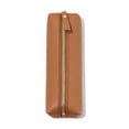 thumbnail image 2 of Beautynvta Leather Zipper Pencil Case, Portable Pen Pouch, Slim Leather Stationery Bag for Office Desk and Daily Use, 2 of 6