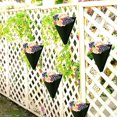 thumbnail image 4 of Wall Mounted Planter, Vertical Garden Planter Wall Hanging Planter Pockets Triangle Growing Bags 3PCS, 4 of 5
