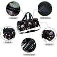 thumbnail image 2 of Skull Head Dance Bag Travel Tote Soccer Sports Bag, Size 17.7 Inches with Interior Zipper Pocket, Large Capacity | Dancers, Travelers, and Athletes!, 2 of 6