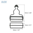 thumbnail image 2 of Unique Bargains Overall Buckles 2 Sets Retro Suspender Replacement Buckles 50mm, Gun-black, 2 of 6