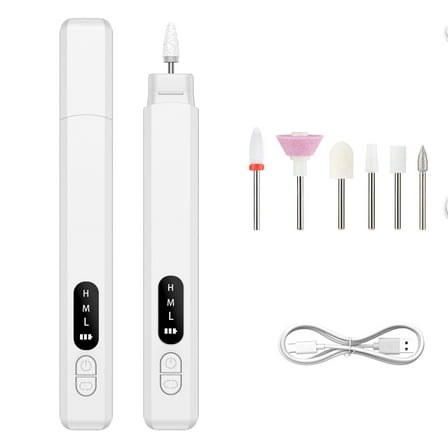Portable Electric Nail Drills, Manicure and Pedicure Sets, Rechargeable Nail Polisher, Nail Drill File Kit for Acrylic, Manicure