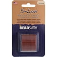 thumbnail image 2 of The Beadsmith S-Lon Bead Cord – .5 mm Twisted Nylon Cord, Sienna Color, TEX210, 77 Yards, 2 of 6