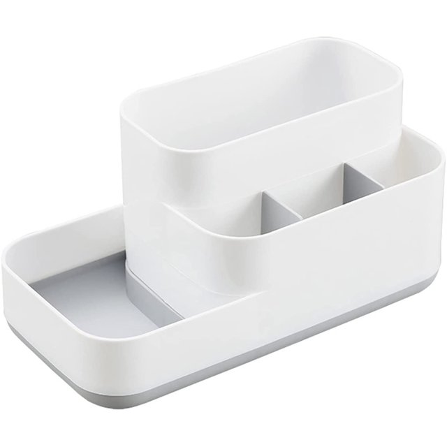 Coffret de Rangement Cosmétique de Bureau Boîte de Rangement de Rangement de Rangement de Rangement de Compartiment de Débris de Bureau de Contrôle à Distance en Plastique de Salon