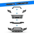thumbnail image 5 of Steel Modular Front Bumper+Side Wing+Bull Bar+Winch Plate For 2014-2021 Toyota Tundra w/2*Shackles, 5 of 16