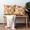 thumbnail image 4 of Fall Maple Leaf Pillow Covers 20 x 20 Inch Autumn Leaves Throw Pillow Cover Soft Decorations Cushion Covers for Home Sofa Bed Seasonal Pillow Case Set of 2, 4 of 6