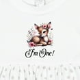 thumbnail image 4 of Inktastic 1st Birthday Cottagecore Baby Girl Deer Girls Baby Dress, 4 of 5