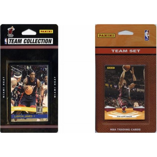 C & I Collectables HEAT2TS NBA Miami Heat 2 Ensembles de Cartes à Collectionner sous Licence Différentes