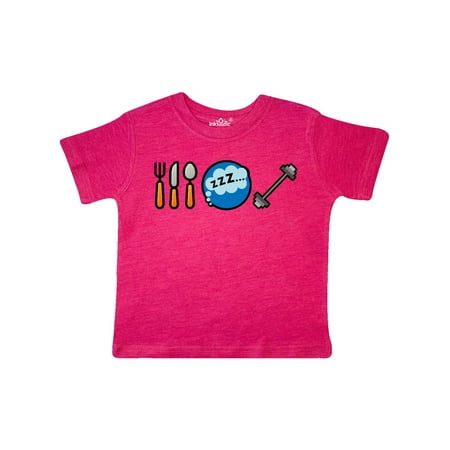

Inktastic Eat Sleep Weightlifting Gift Toddler Boy or Toddler Girl T-Shirt