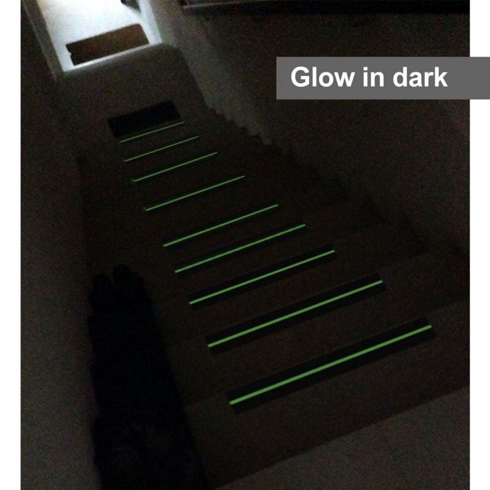 Glow In The Dark Anti-Slip Stairs Tape DIY Self-Adhesive with Green Fluorescent Strips Safety Track Tape