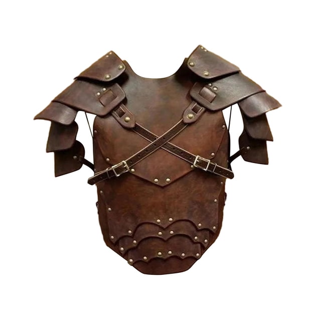 Chest Shoulder Decors Knight Costume for Knight Cosplay Brown