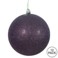 thumbnail image 3 of Vickerman 3" Plum Glitter Ball Ornament, 12 per Bag, 3 of 5