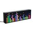 thumbnail image 1 of LED Music Spectrum Rhythm Lights Voice Sensor 1624 RGB Atmosphere Level Indicator with Clock Displa, 1 of 5