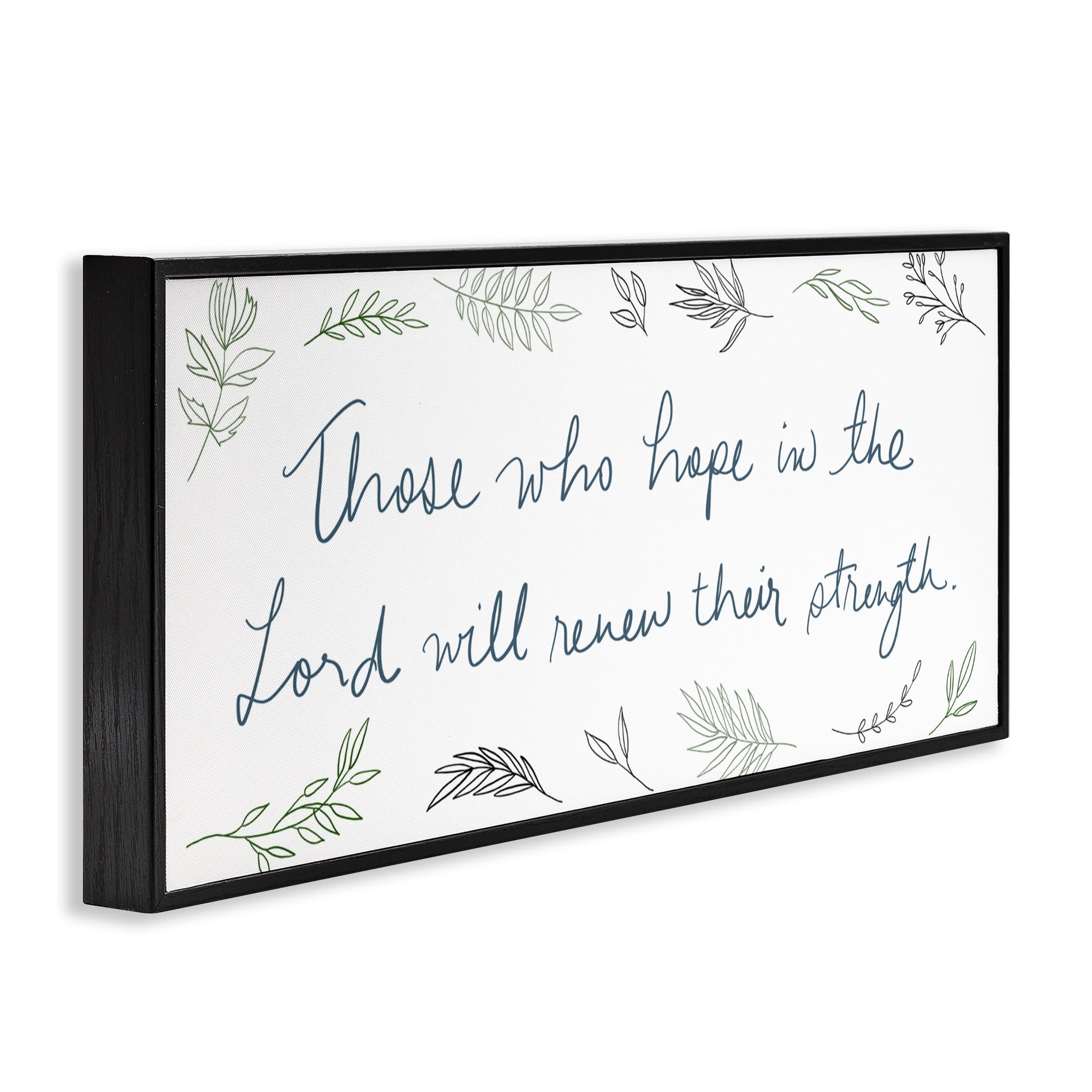 Stupell Industries Renew Their Strength Black Framed Giclee Art, design by SD Graphics Studio