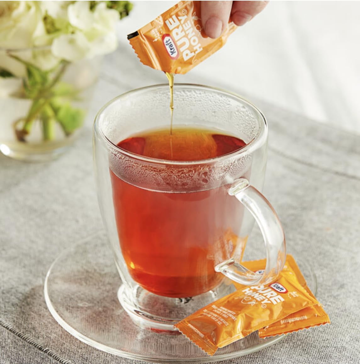 Honey Packets | Single Serve | 100% Pure And Natural | 0.32 oz Packet (25)