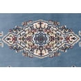 thumbnail image 4 of Rugs.com Rabia Collection Rug – 3' x 13' Runner Blue Low Rug Perfect For Hallways, Entryways, 4 of 7