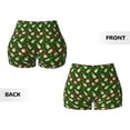 thumbnail image 6 of Yiaed Gnomes In Caps Print Women's Athletic Shorts Running Shorts Sporty Short High Waisted Elastic Workout Shorts for Yoga Gym Running & Sports -XX-Large, 6 of 8