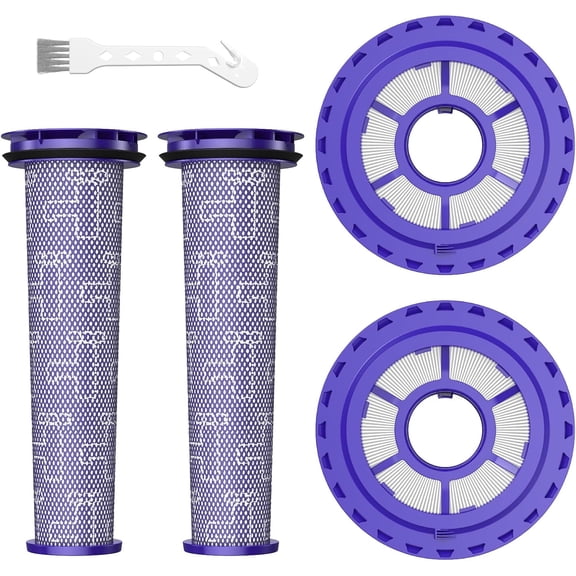 Filters Replacement for Dy*son DC41 DC65 DC66 UP13 UP20 UP30 Animal, Multi Floor and Ball Vacuum Ball Animal 2 Ball Animal 3, 2 Pack Post Filters & 2 Pack Pre Filter Replacement Parts