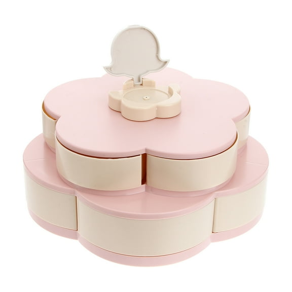 HOOWIFFY Dried Fruit Tray Pink Plastic 1Pack