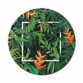 thumbnail image 1 of Philodendron Mouse Pad for Computers, Tropical Jungle with a Modernistic Square Image Botanical Details, Round Non-Slip Thick Rubber Modern Mousepad, 8" Round, Lime Green Jade Green, by Ambesonne, 1 of 2