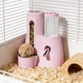 thumbnail image 4 of Xiangxiang 2 In 1 Rabbit Food Water Dispenser Pig Water Bottle Large Capacity Bunny Feeder For Cages Automatic Bunny Feeder For Rabbit Ferrets Pigs Hedgehog Hamsters Puppy Accessories Dog Bike Rain Co, 4 of 7