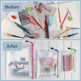 thumbnail image 7 of XUEYU 24pcs Mesh Zipper Pouch Bags, 6 Sizes Plastic Bags, 6 Colors Waterproof Pouches with Slide Fastener for Organization, Multipurpose for Travel, School Supplies, Office and Home Organization, 7 of 7