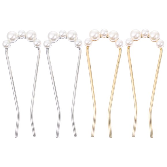BEADCEST 4Ud Simple Hairpins De Aleación Con Para Uso Diario Y Accesorios
