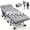 XXL Gray&Black with 2 Sided Mattress, variant on SLSY Folding Camping Cot for Adults with 2 Sided Mattress - 75" x 28" Cot, 1200D Oxford Portable Cot Bed with Carry Bag for Camp Travel Guest, Blue&Gray