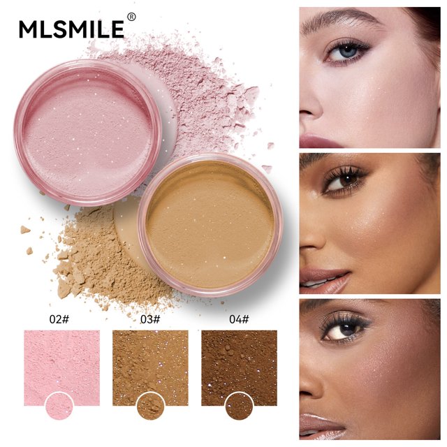 Ganfancp Translucent Setting Powder Polvos Fijadores Oil Control Polvos Matificantes para El Rostro Highlighter Maquillaje Acabado Polvos Sueltos de Larga Duración Ofertas Del Día Sólo En Línea 1X Po