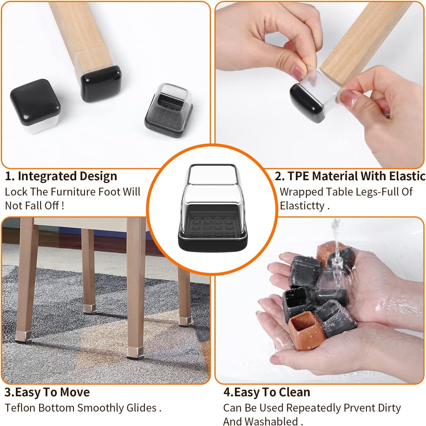 Table leg feet caps hotsell