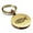 Gold, variant on Stainless Steel Religious Ichthus Fish Round Medallion Keychain Circle Ring