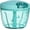 Blue, variant on PETGLE Manual Food Processor Vegetable Chopper, Portable Hand Pull String Garlic Mincer Onion Cutter for Veggies, Ginger, Fruits, Nuts, Herbs, etc., 500ml, White