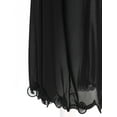thumbnail image 6 of iiniim Women Dance Long Skirt Ankle Length Side Split Ruched Skirt with Built-in Shorts for Performance Competition A Black XL, 6 of 7