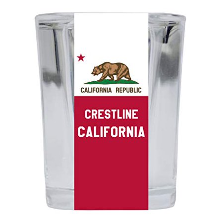 

Crestline California Souvenir 2 Ounce Square Shot Glass