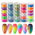 thumbnail image 1 of Polvo de uñas iridiscente en polvo de pigmento de 30 colores para arte de uñas, 1 of 5