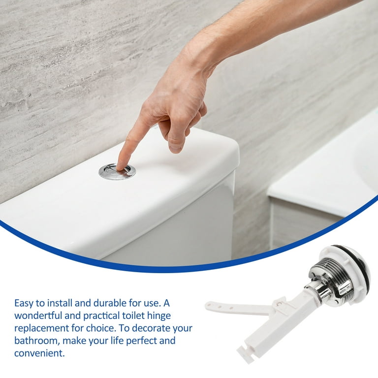 3 Pack Toilet Water Tank Push Button Rod The Handle Home Improvement Practical Flush, Size: 12x10cm