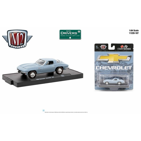 M2 Machines Auto-Drivers 1:64 R107 1966 Chevrolet Corvette 427